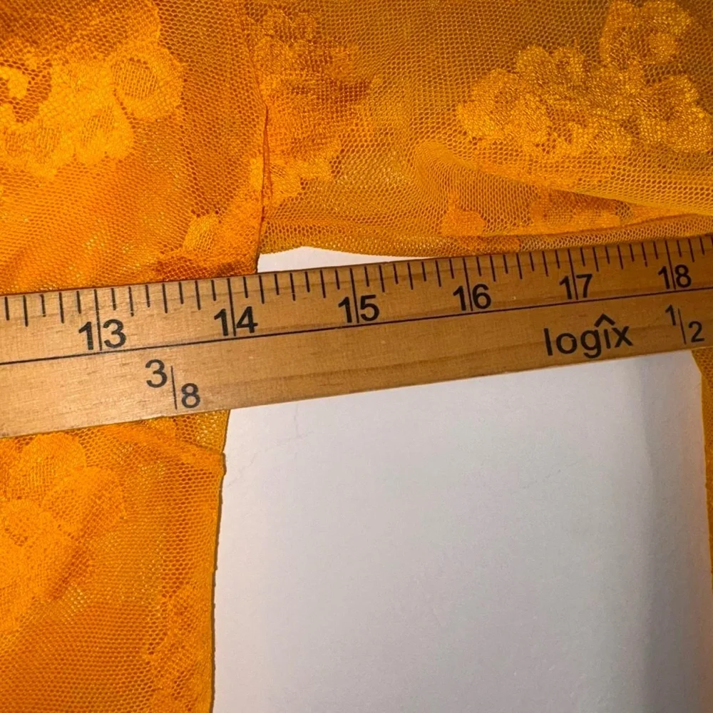 Savage X Fenty Bright Orange Lace Top Dress - Picture 7 of 9